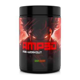 AMP3D Pre Workout pulver 400 g Sour Cherry burk